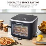 Elite Gourmet 5-Tray Food Dehydrator with Light