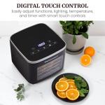 Elite Gourmet 5-Tray Food Dehydrator with Light