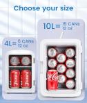 Electactic 10L Mini Fridge - Portable & Compact
