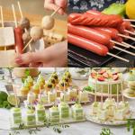 KTOJOY 100 Bamboo Skewers for BBQ and Parties