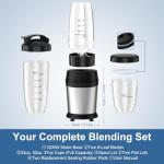 Colarlemo 12-Piece High-Speed Smoothie Blender Set