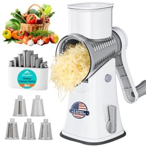 APSARAS Hand Crank Rotary Cheese Grater 5-in-1