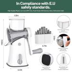 APSARAS Hand Crank Rotary Cheese Grater 5-in-1