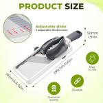 Adjustable Stainless Steel Mandoline Slicer for Vegetables