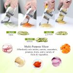 Adjustable Stainless Steel Mandoline Slicer for Vegetables