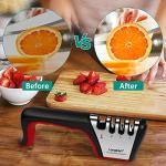 4-in-1 Knife Sharpener with Cut-Resistant Gloves