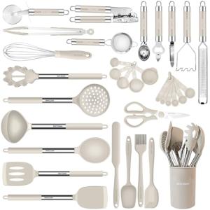 33-Piece Silicone Cooking Utensils Set with Holder