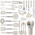 33-Piece Silicone Cooking Utensils Set with Holder