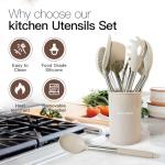 33-Piece Silicone Cooking Utensils Set with Holder