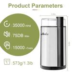 Wancle Quiet Electric Coffee and Spice Grinder