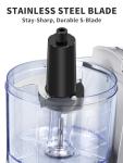 1.5-Cup Electric Food Chopper with Stainless Steel Blade