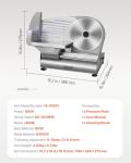 VEVOR 180W Electric Deli Meat Slicer Machine