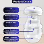 2.3 Qt Yogurt Strainer with Lid and Mesh