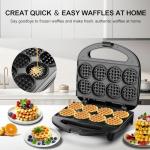 Mini Waffle Maker for Quick, Delicious Bites