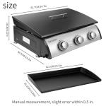 Daimot 24" Stainless Steel Gas Griddle Grill