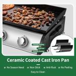 Daimot 24" Stainless Steel Gas Griddle Grill