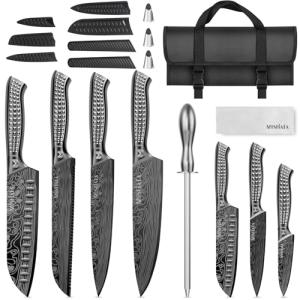 MOSFiATA 12-Piece Japanese Stainless Steel Knife Set
