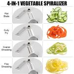 Badelite 4-in-1 Vegetable Spiralizer with Suction Cup