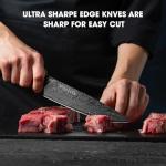 MOSFiATA 12-Piece Japanese Stainless Steel Knife Set