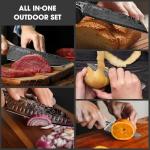 MOSFiATA 12-Piece Japanese Stainless Steel Knife Set