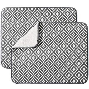 Ultra Absorbent Dish Drying Mats - 2 Pack
