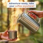 Ziruma Non-Toxic Stainless Steel French Press 34 Oz