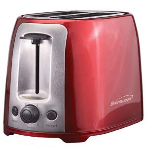 Brentwood Cool Touch Extra Wide Slot Toaster, Red