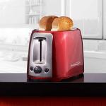 Brentwood Cool Touch Extra Wide Slot Toaster, Red