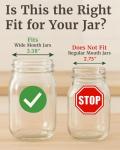 Glass Fermentation Weights Set for Mason Jars