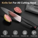 15-Piece High Carbon Stainless Steel Knife Set