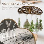 Wall-Mounted Herb Drying Rack - 11-Bouquet Holder