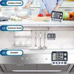 Dual Kitchen Timer with Magnetic Back and Memory