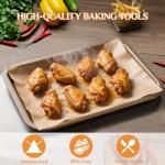 MUCHII 400 Pcs Precut Unbleached Parchment Paper Sheets