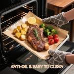 MUCHII 400 Pcs Precut Unbleached Parchment Paper Sheets