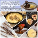 Electric Fondue Pot Set with 2 Pots