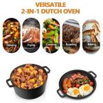 5Qt Cast Iron Dutch Oven for Baking & Cooking