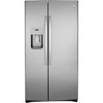 GE 36" Side by Side Refrigerator with LED Lighting