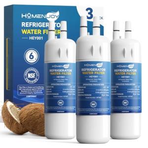 Whirlpool Compatible Water Filter Replacement, 3 Pack