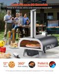 VEVOR Dual Fuel Outdoor Pizza Oven 12