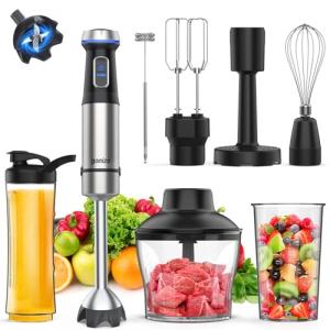 Ganiza 8-in-1 Immersion Blender with 1000W Motor