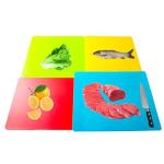 Flexible Plastic Cutting Boards Set of 4