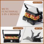 Electric 3-in-1 Panini Press and Grill