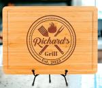 Custom Engraved Grill Cutting Board for BBQ Lovers