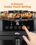 Bear Air Fryer 6.4Qt with 8 Cooking Presets