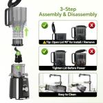 Cold Press Juicer with Large Feed Chute