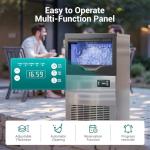 Stainless Steel Commercial Ice Maker Machine 120Lbs