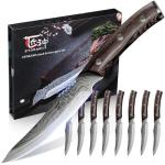 8-Piece Japanese High-Carbon Steak Knives Set
