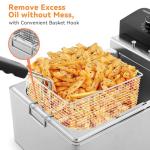 TANGME 10.35QT Electric Countertop Deep Fryer