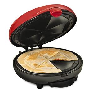 Deluxe 8-Inch Electric Quesadilla Maker, Red