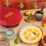 Deluxe 8-Inch Electric Quesadilla Maker, Red